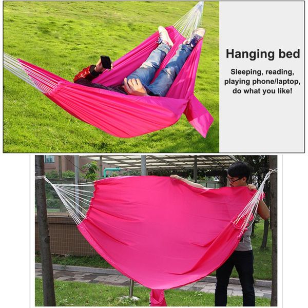 

camping single hammock portable garden furniture backpacking travel survival hunting sleeping bed hanging chair hammock