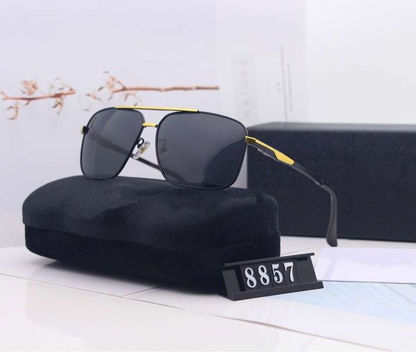 

p letter brand mens designer sunglasses summer sunglasses men adumbral goggle glasses uv400 8857 4 colors with box, White;black