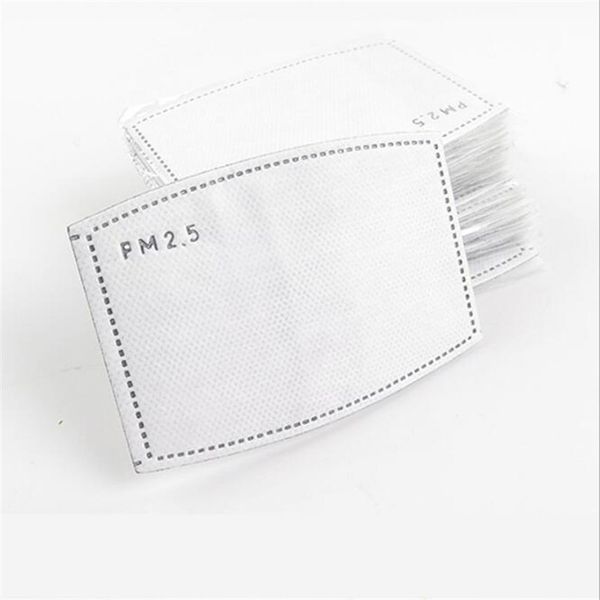 

20pcs spot pm25 mask 5-layer filter disposable mask replace non-woven multilayer activated carbon protection manufacturers