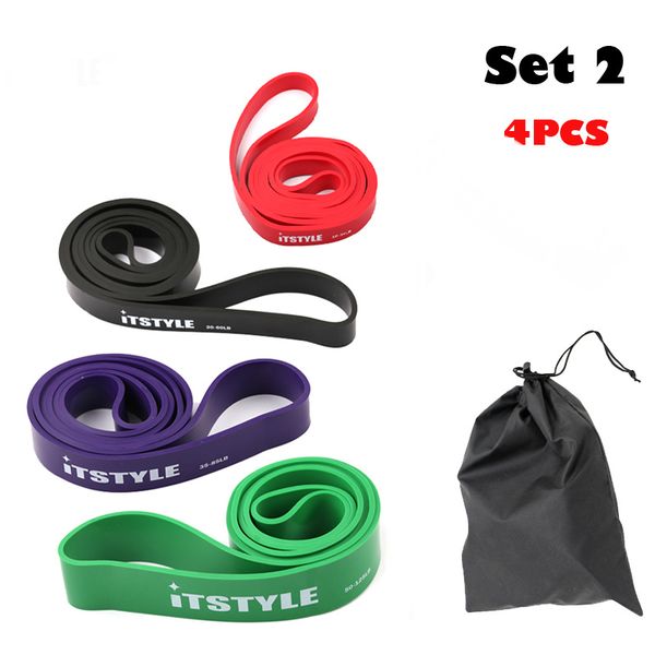 

208cm resistance bands rubber pull up strengthen muscles loop band fitness power expander 41