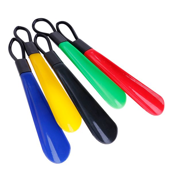 

28.5cm plastic shoes horn artifact pull pumping shoes 28.5cm shoe horn shoes spoon, White;pink