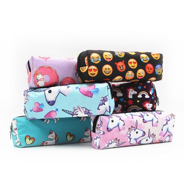 

unicorn pencil case oxford cloth school supplies gift students cute pencil box bag office supplies