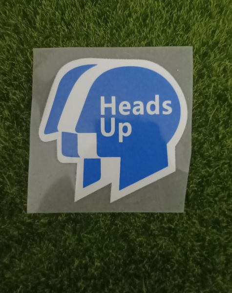 

2020 heads up patch nameset heat transfer soccer patch badge