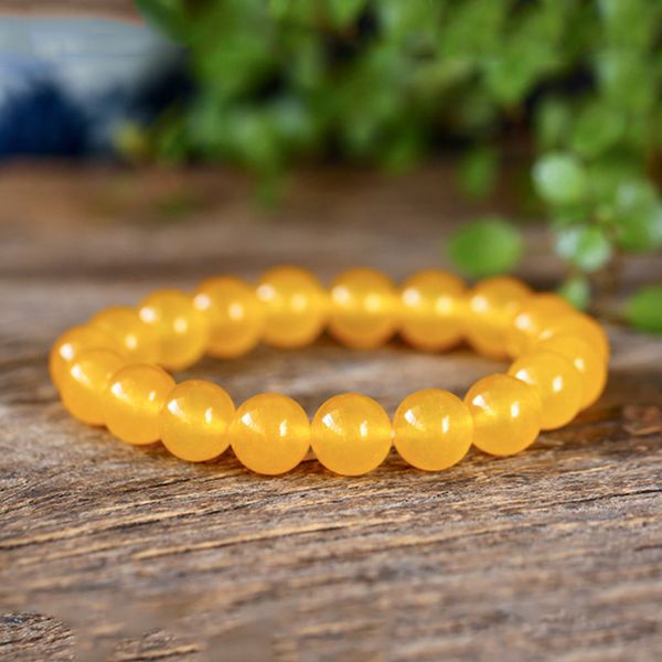 

yellow agates beaded bracelet bijoux nature semi-precious stone strand bracelets for women fashion handmade friendship jewelry, Black