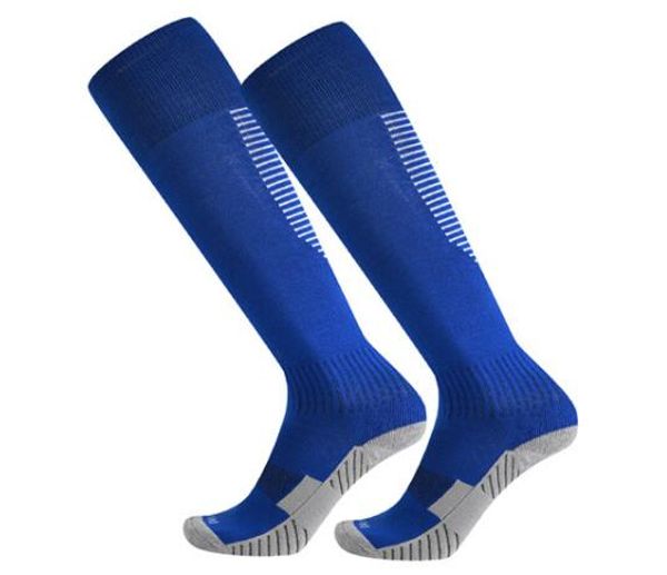

athletic children non slip over knee football socks thickened towel bottom long tube socks comfortable kid resistant sports kids wear, Black