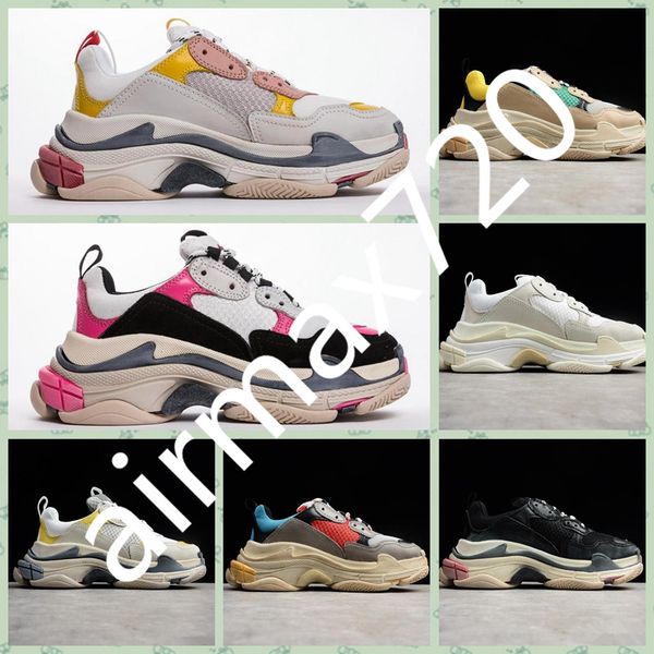 

balenciaga triple-s мода triple s папа обувь лучшее качество трипл-ss повседневная обувь тренер zapatos мужчины женщины повседневная обувь с