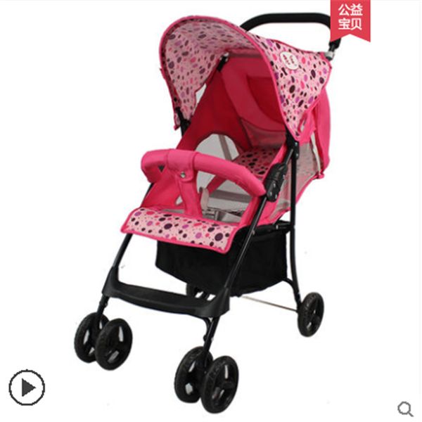

baby stroller can sit in the summer reclining stroller folding light summer ultra light compact and simple portable