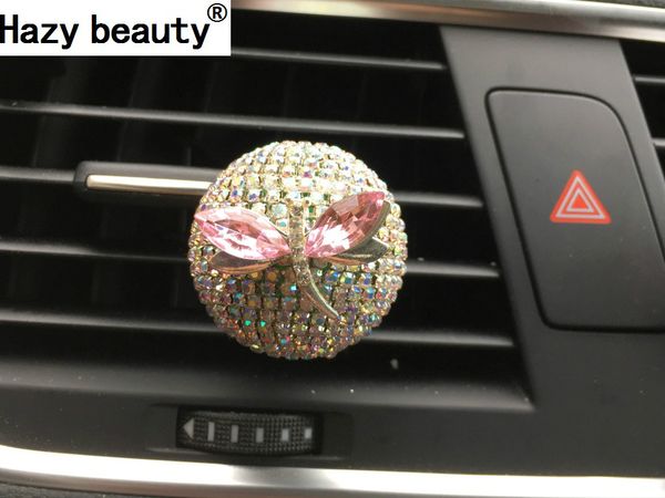 

hazy beauty car styling decorate fancy car perfume clip metal butterfly and dragonfly accessories perfumes 100 original