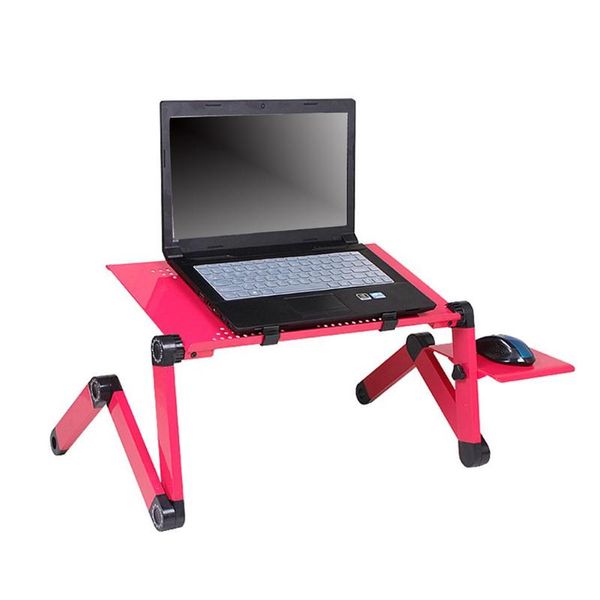 2019 Folding Alloy Laptop Desk Portable Ergonomic Tv Bed Lapdesk