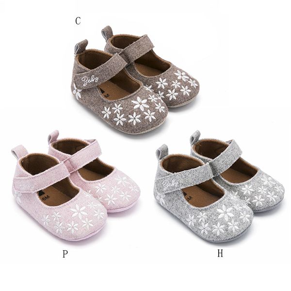 

baby girl shoes princess flowers toddler crib infant little kid first walker shoes 3-12m