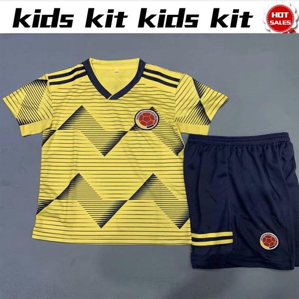

2019 kid jer ey copa amÃ©rica colombia home kit with pant 19 20 child 10 jame football hirt home boy occer kit 2019 hirt pant