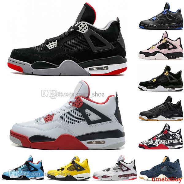 

2019 bred 4 4s iv what the cactus jack laser wings mens basketball shoes denim blue eminem pale citron men sports designer sneakers