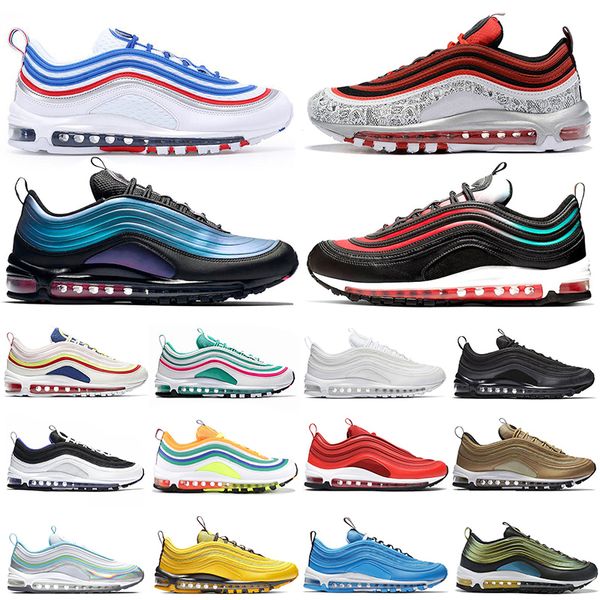 

new style running shoes for men women tie dye silver bullet triple black clear emerald neon seoul mens trainer fashion sneakers runners, White;red