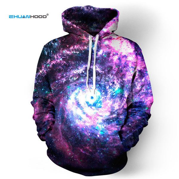 

2018 new hoodies fashion 3d printed space galaxy mens hoodies men/women funny hip hop sweatshirts hoody outerwear hoodie men 3xl, Black