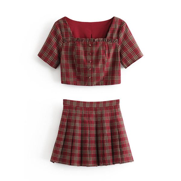 

omei 55-6811 european and american fashion style retro high waist suit, White