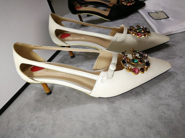 

Fashion luxury designer women shoes red bottom high heels Nude black white Leather Pointed Toes Pumps Dress shoes sy19031005