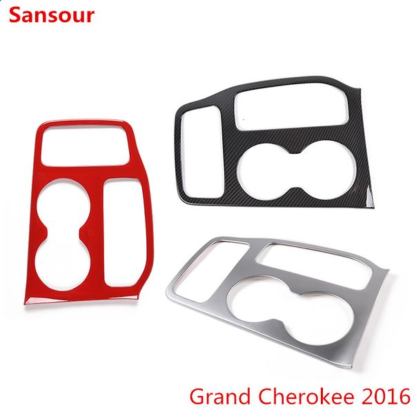 

sansour interior mouldings for car gear shift shifter panel decoration cover stickers accessories for grand cherokee 2016