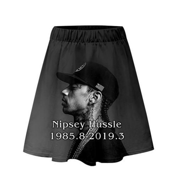 

горячие женские юбки рэпер хип-хоп летние платья мода повседневная женская повседневная aparel rip nipsey hussle, Black
