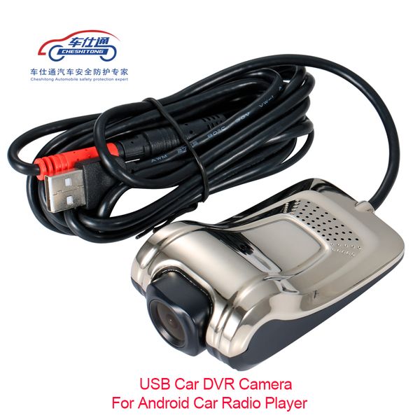 

usb car dvr for android car radio player hd 720p 140 degree wide angle front camera video recorder dash camera with adas