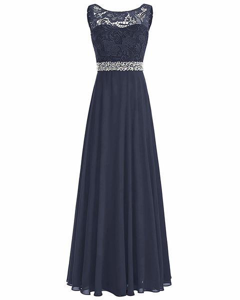 

elegant pearl long maxi evening formal dress chiffon women gown mother of the bride dresses floor length gowns robe de soiree, Black;red