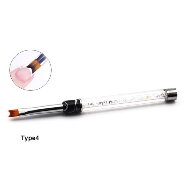 

dotting painting pen acrylic nail art type 1 - type 8 approx. 14 cm/ 5.5 inch tips polish brush, Yellow