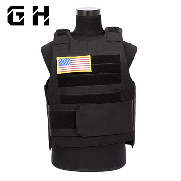 

dropshipping security guard vest vest cs field genuine tactical clothing army fan cut proof clothes, Black;white