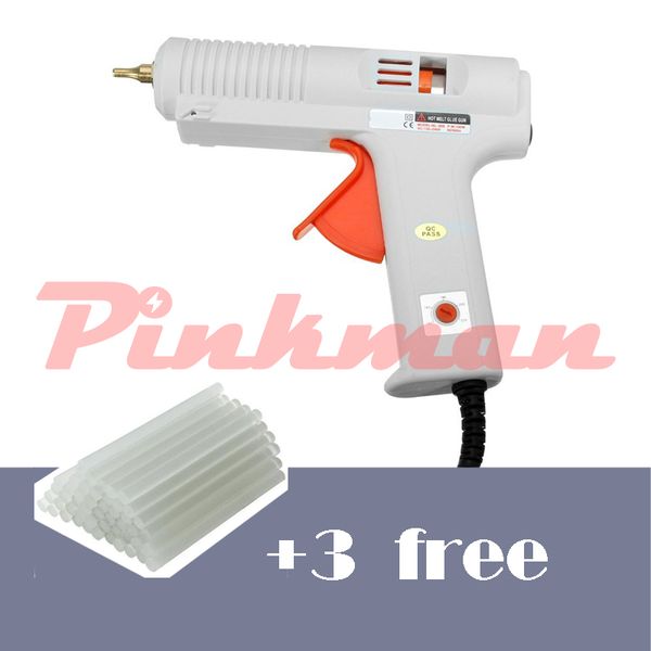 

120w melt glue gun with 1pc 11mm glue stick heat temperature tool industrial guns thermo gluegun repair heat tools