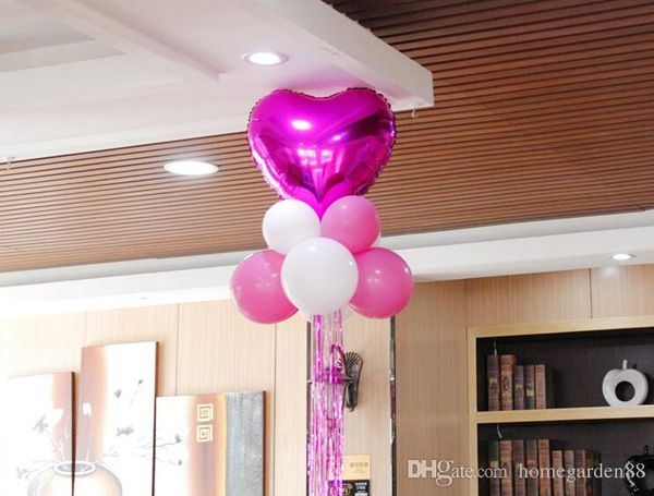 Decorative Balloon Pendant Heart Shaped Aluminum Balloon Package