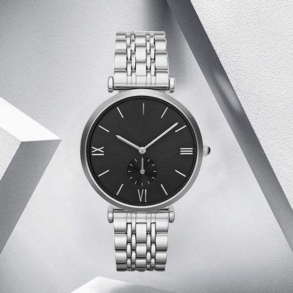 

new fashion man woman watch luxury male wristwatch all dials work stainless steel lovers watches big dial wholesale price, Slivery;brown