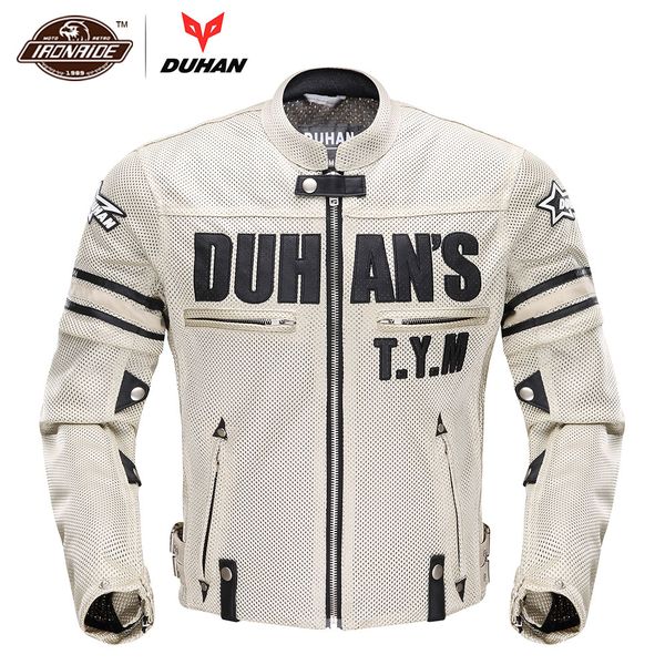

duhan motorcycle jacket men moto jacket breathable mesh motorbike motorcycle clothing protective gear for spring summer