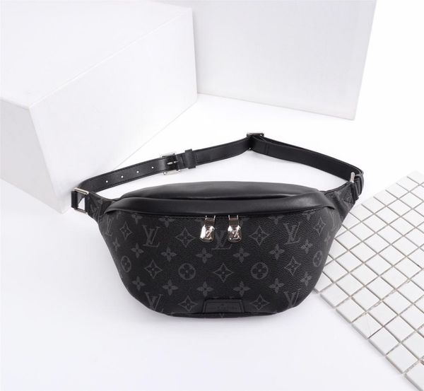

2019 the new listing waist fanny pack fashion leather trim and silver-tone hardware