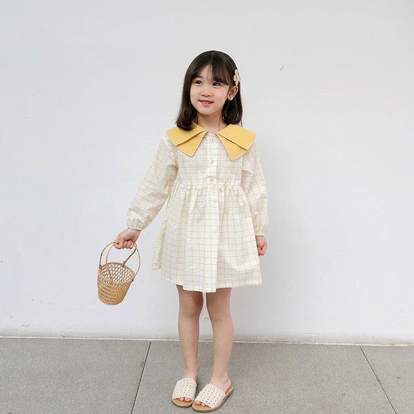 

2020 нове илне Ѭебнок пледа плае мода вен деи девока плае 3-8years, Red;yellow