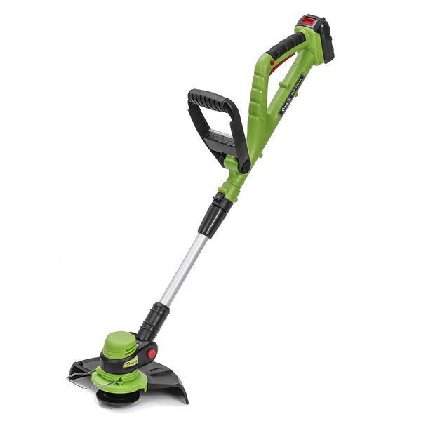 

electric wireless lawnmower grass strimmer outdoor garden retractable with battery charger