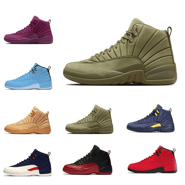 

new 12 12s michigan xii basketball shoes michigan bulls college unc nyc taxi grey sports running shoes for mens shoe sneakers 5.5-13