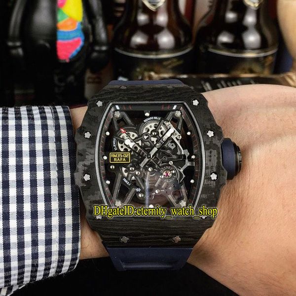 

nt version rm 35-02 rafael nadal ntpt all carbon fiber case japan nh automatic rm35-02 035 mens watch rubber band sport designer watches, Slivery;brown