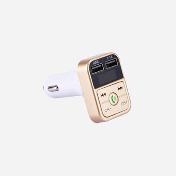 

b2 new car mp3 hands-gadget phone car music car mp3 audio bluetooth u disk cigarette lighter fast charging fm launch abs material playe