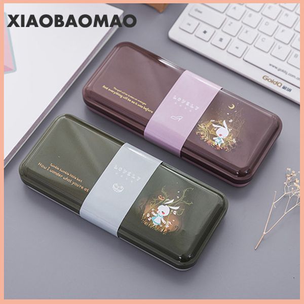 

interesting cartoon iron tinplate large stationery case tin pencil box pencil case creative student gifts learning stationery
