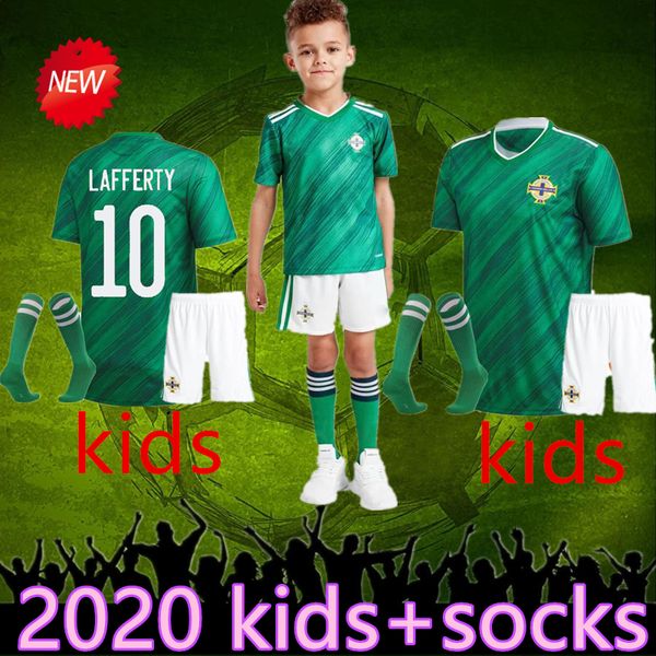 

2020 northern ireland kids socks soccer jerseys magennis lafferty ireland camiseta de foot football shirt mcnair jones evans maillot de foot, Black
