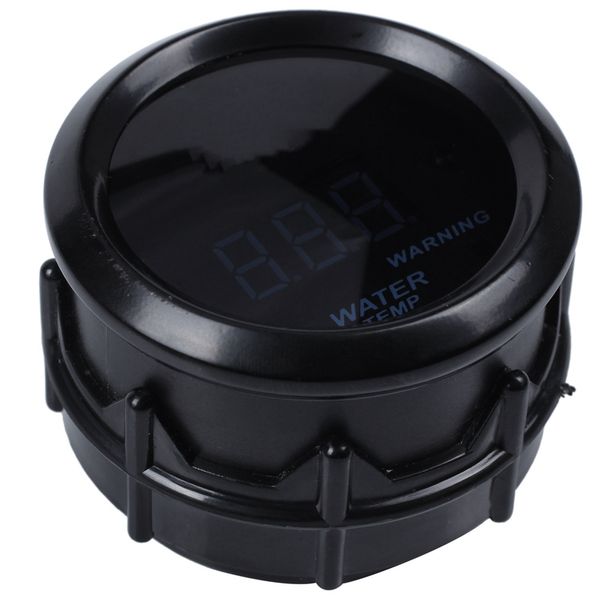 

52mm 2.0 inch lcd 40~120 celsius degree auto car digital water temperature meter gauge with warning sensor light - black