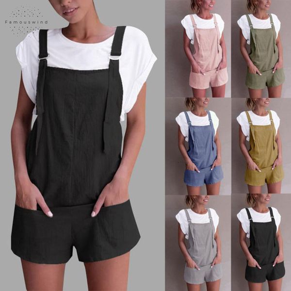 

women romper loose summer dungarees rompers loose rompers jumpsuit shorts pants trousers mamelucos womens jumpsuit c30814, Black;white