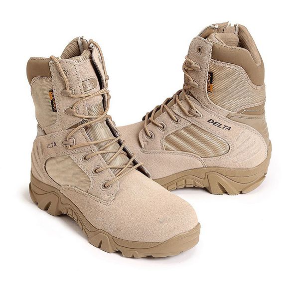 

men outdoor sports tactical camping shoes men's boots for climbing breathable lightweight mountain boots hiking shoes size 35-46