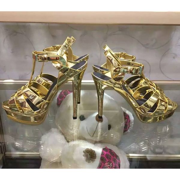 

2020 brand new candy color gladiator sandals women genuine leather shoes platform pumps high heels shoes woman sandalias mujer 35-41, Black
