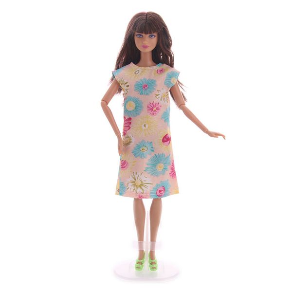 

мода без рукавов цветочное платье вечерняя юбка для куклы 29см одеваются асс