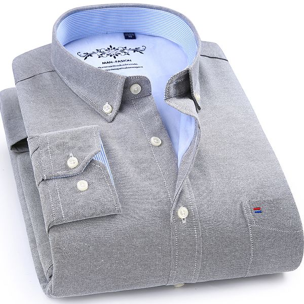 

winter autumn spring mens work shirts striped solid color long sleeve social men dress shirt oxford male shirts plus size 4xl, White;black