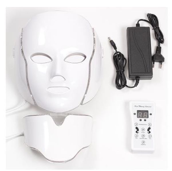 

led 7 color facial mask led korean pn therapy face mask machine light therapy mask neck led beauty