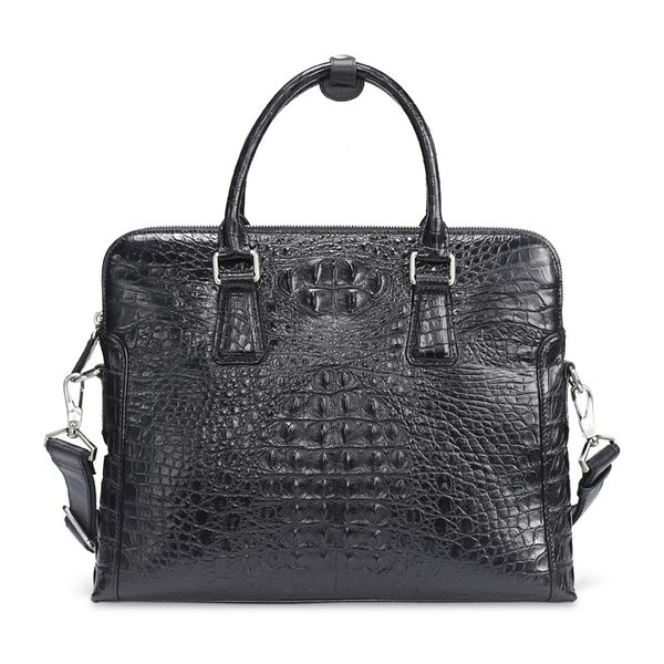 

thailand siam crocodile skin bag men briefcase leisure business leather men's bags factory direct sale