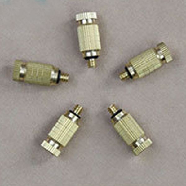 

air humidification 10pc 0.3mm high pressure brass threaded atomization fog mist nozzle head spray sprinkler head deodorant