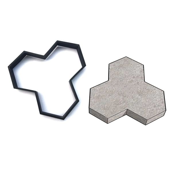 

garden pavement mold garden walk pavement concrete mould diy manually paving cement brick stone road concrete molds path maker other garden