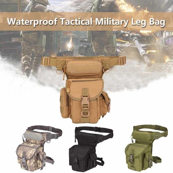 

2020new tactical waist bag drop leg bags tool hiking camping trekking shoulder saddle oxford cloth multi-function pack