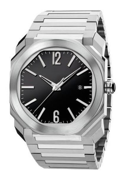 

new mens watch 38mm dial octo series automatic mechanical sapphire glass stainless steel strap 102105 bgo38c3ssd wristwatch, Slivery;brown